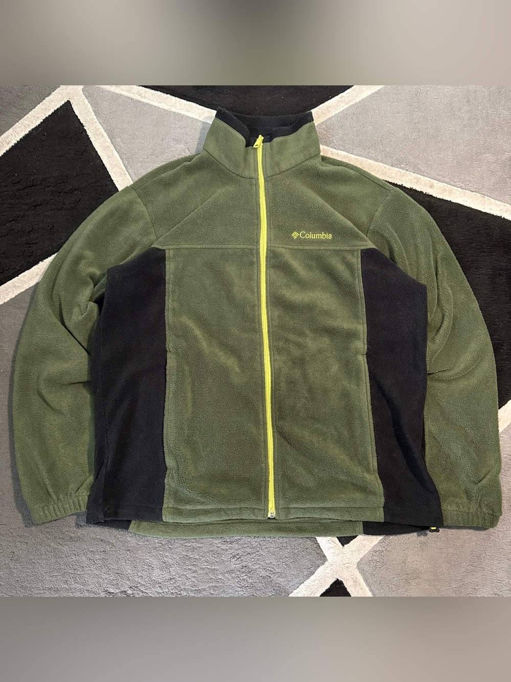 Columbia green fleece jacket
